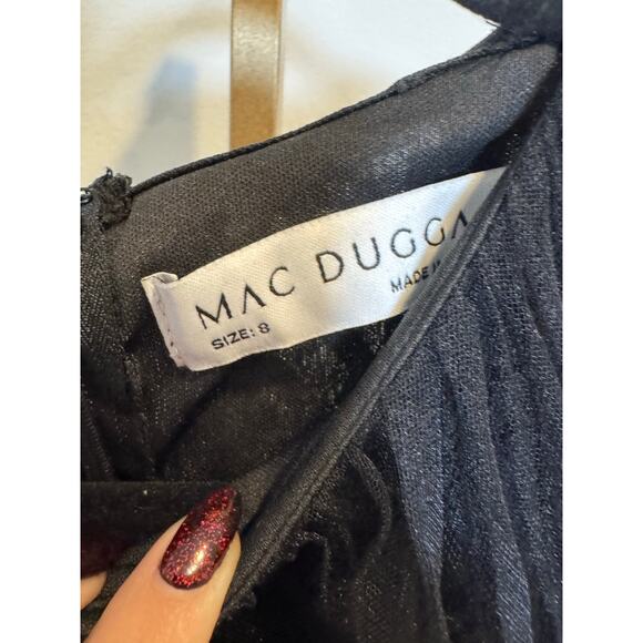 Mac Duggal | Ruffled Hem High-Low Gown - Picture 6 of 9